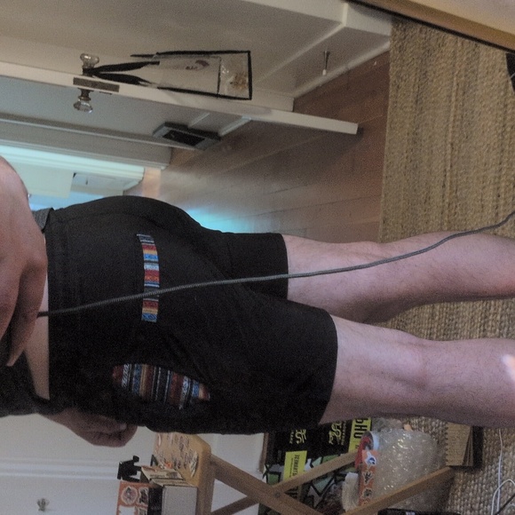 Men's Black Casual Shorts - Picture 6 of 6